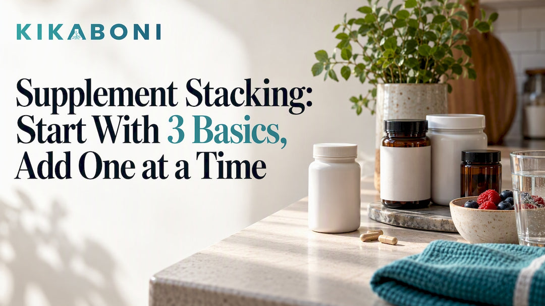 Supplement containers arranged for gradual stacking