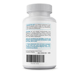 Myo & D-Chiro Inositol Plus supplement bottle, back label view showing usage and caution information.