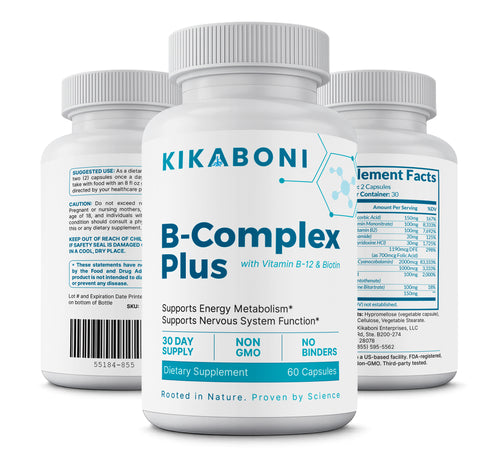 B-Complex Plus with Vitamin B-12 & Biotin